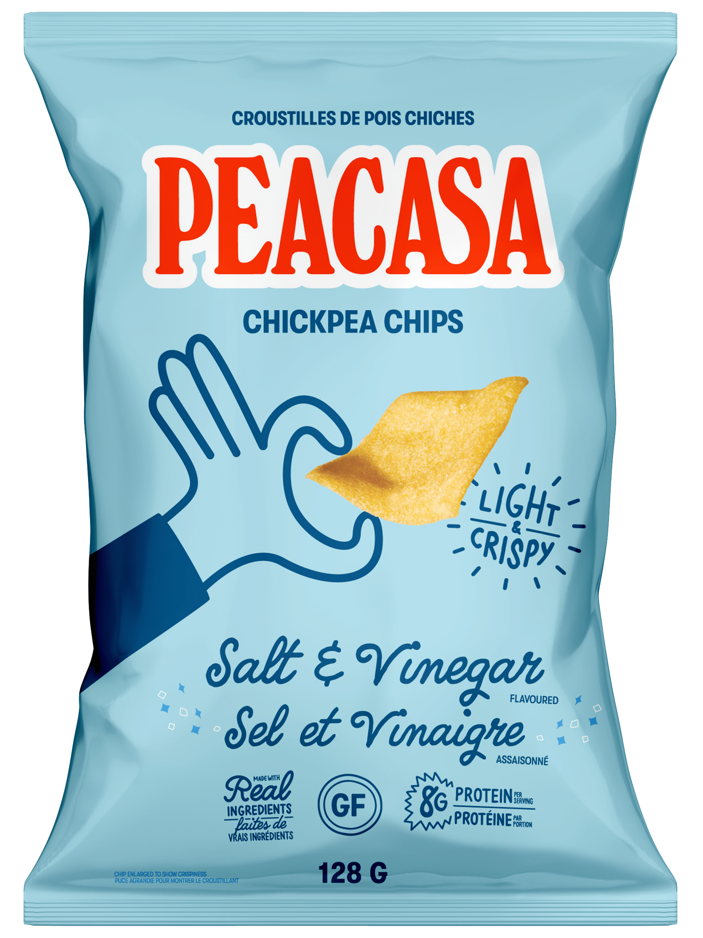 Peacasa Chickpea Chips - 12pk x 128g